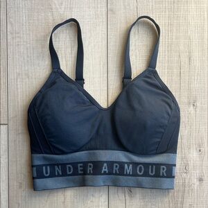 Under Armour Women's Black and Gray Sports Bra